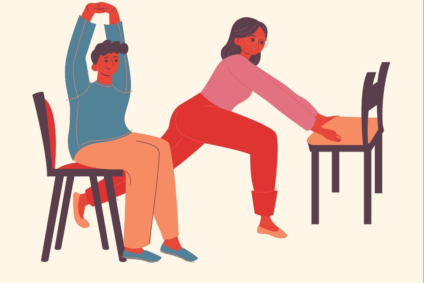 Bewegen op en rond de stoel